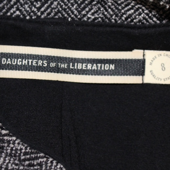 Anthropologie Daughters Of The Liberation Herringbone Peplum Fitted Jacket - Picture 9 of 14